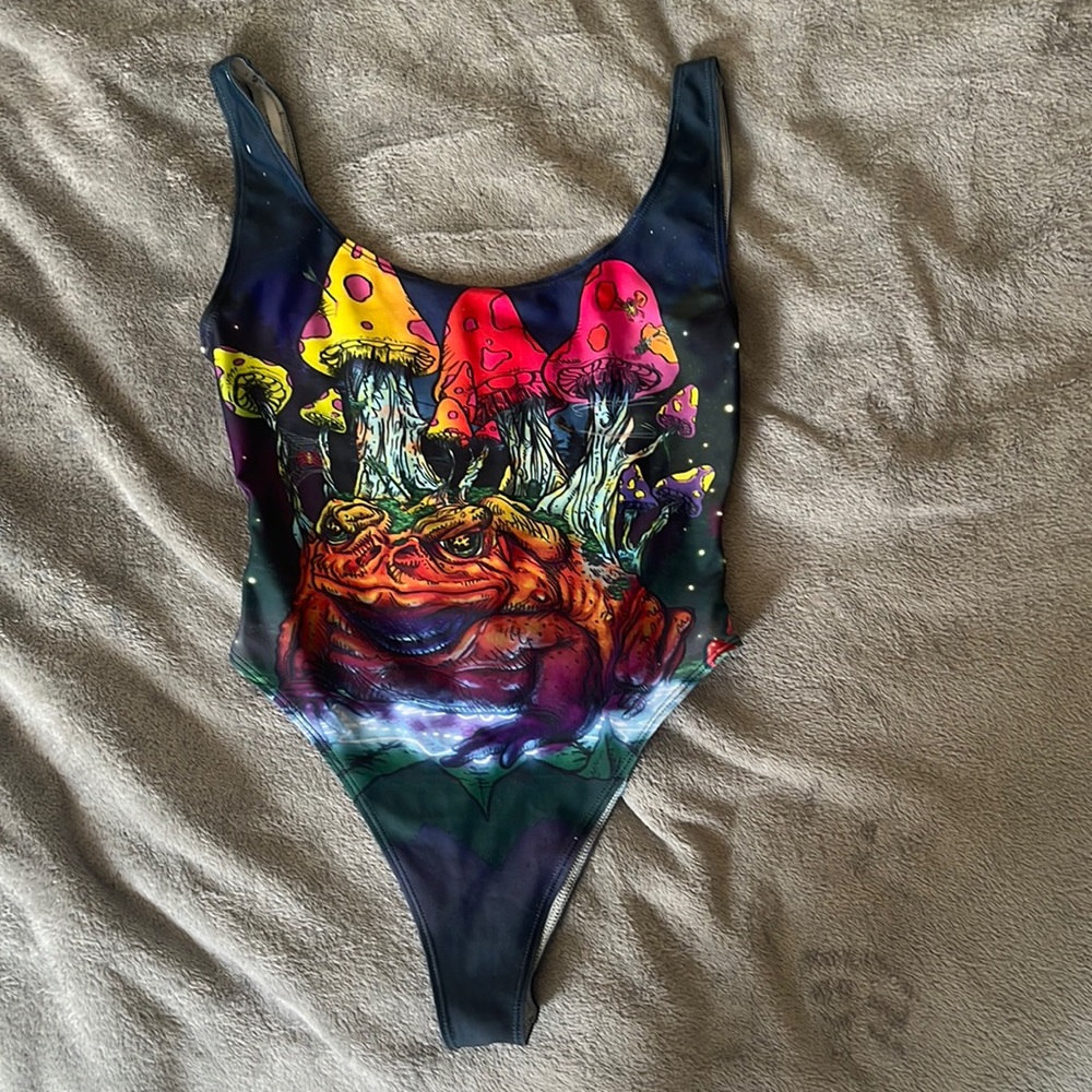 Trippy one piece swimsuit